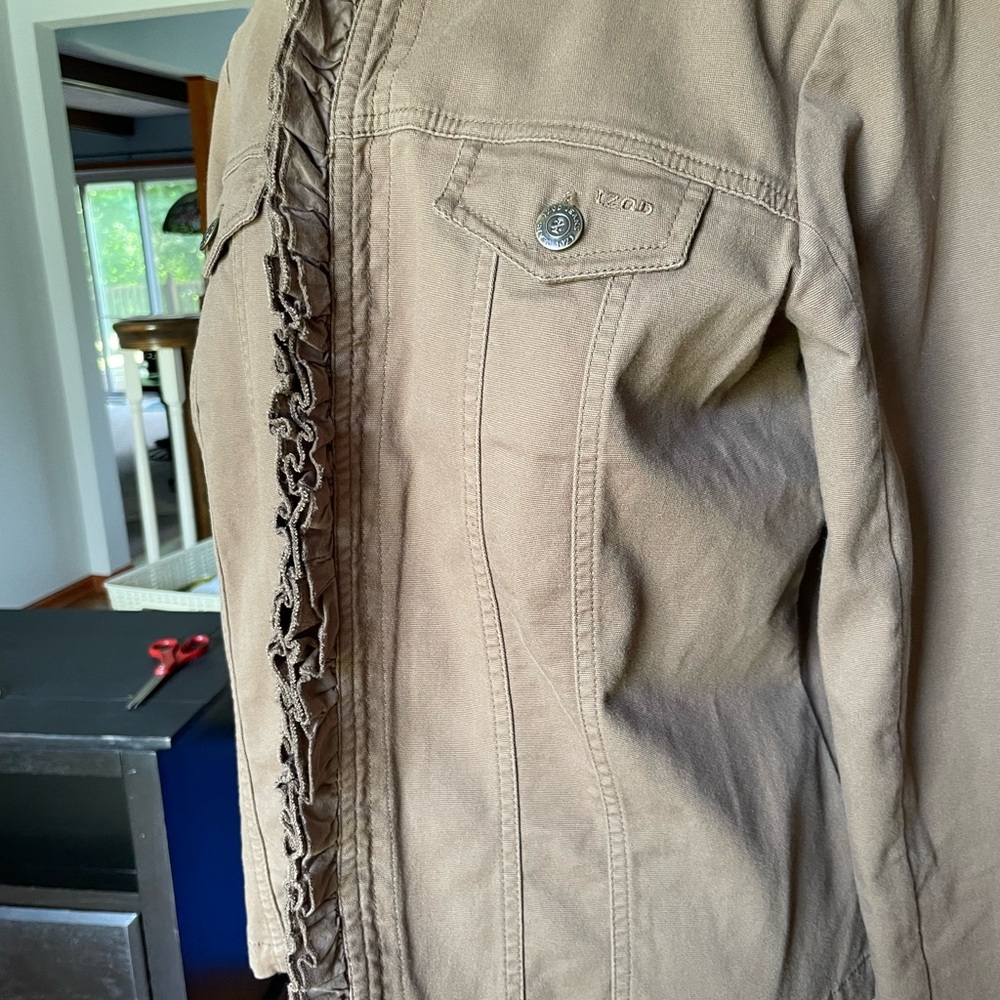 IZOD Ruffled Blazer/Jacket, Size L - Picture 10 of 10